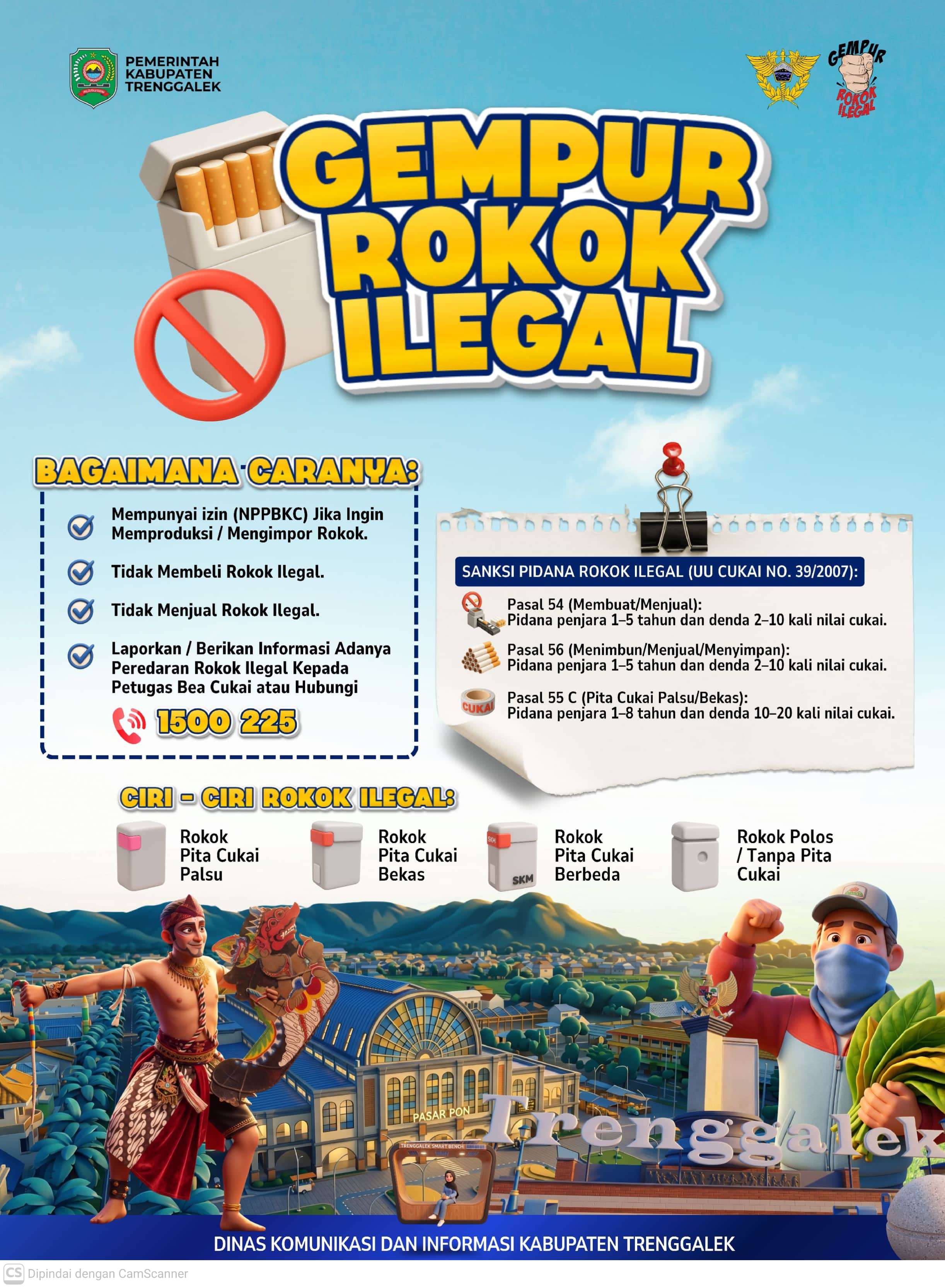Gempur rokok ilegal