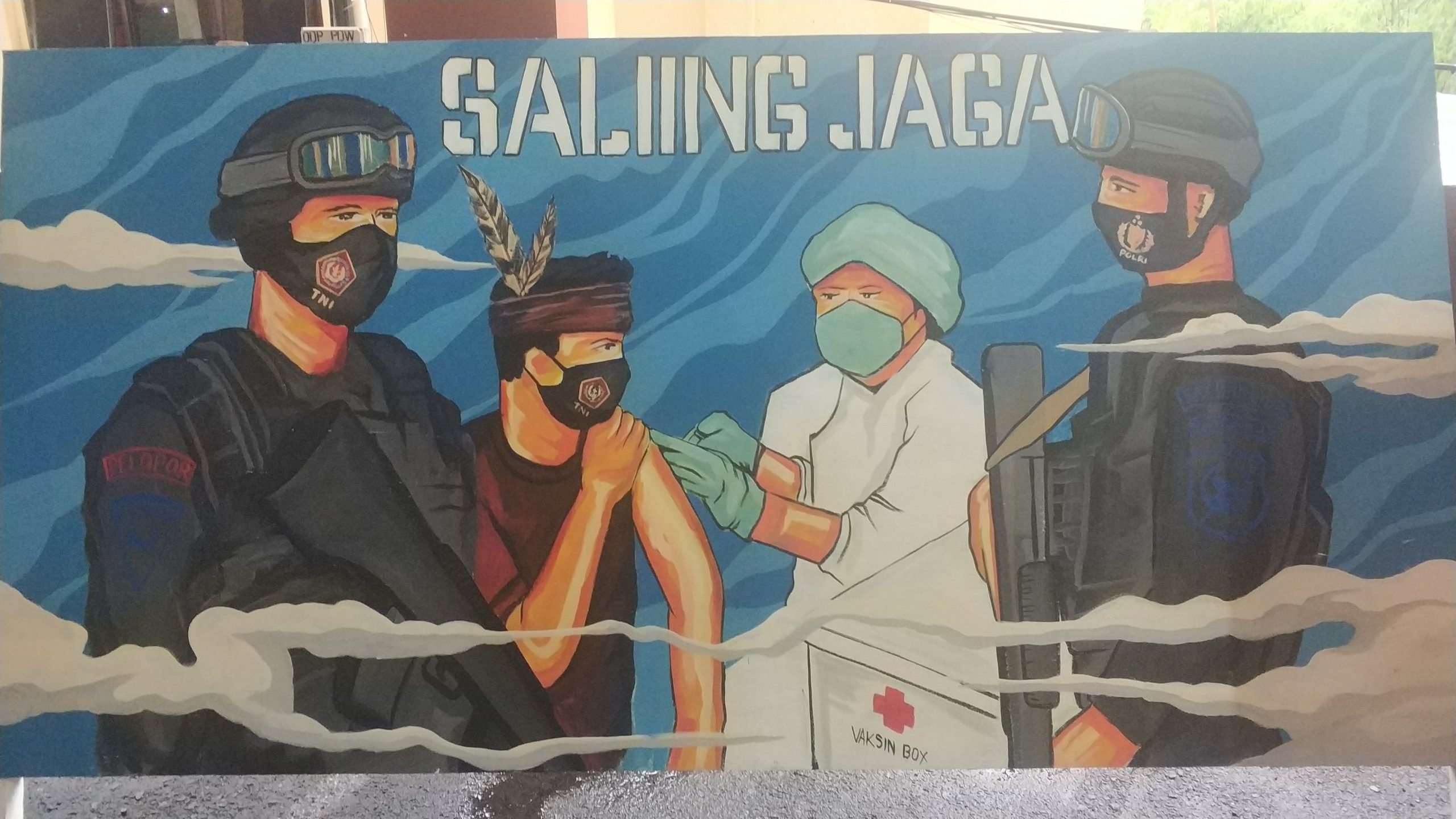 Juara 1 Karya ali Mahmudi “Saling jaga”