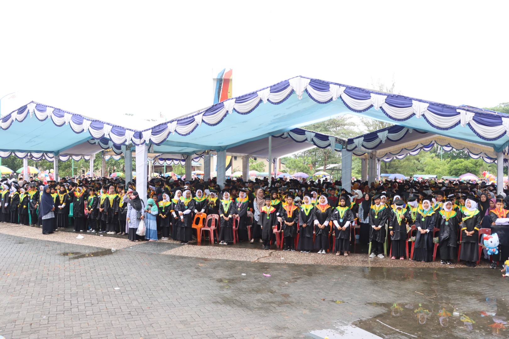 Sambutan Bupati Bintan Roby Kurniawan sebelum membuka kegiatan wisuda santri TKQ dan TPQ