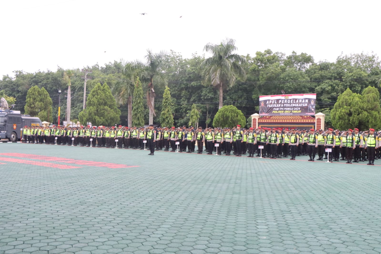 PAM TPS Polres Oku Timur Pemilu Tahun 2024