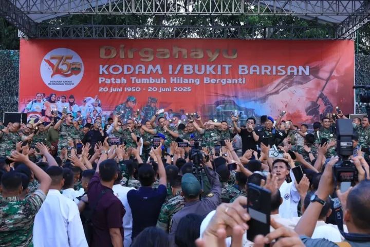 Syukuran HUT ke-75 Kodam I/Bukit Barisan