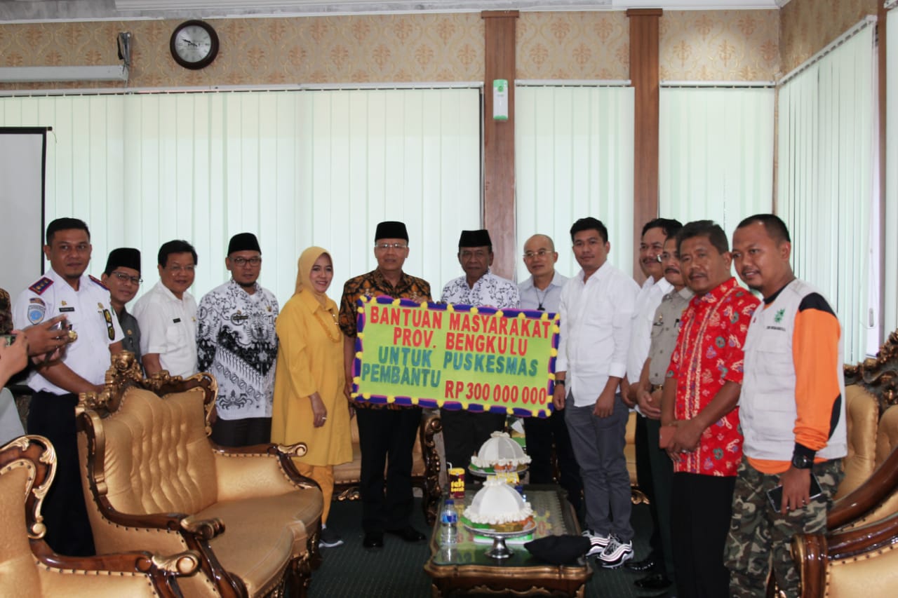 Salurkan bantuan untuk puskesmas