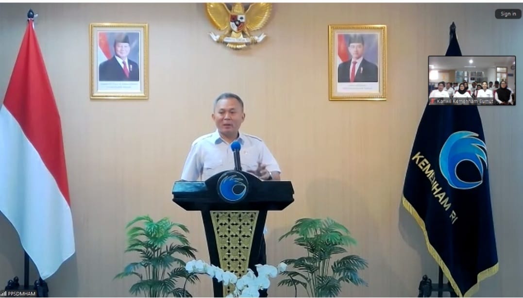 WamenHAM Saat Membuka Acara Pembekalan 