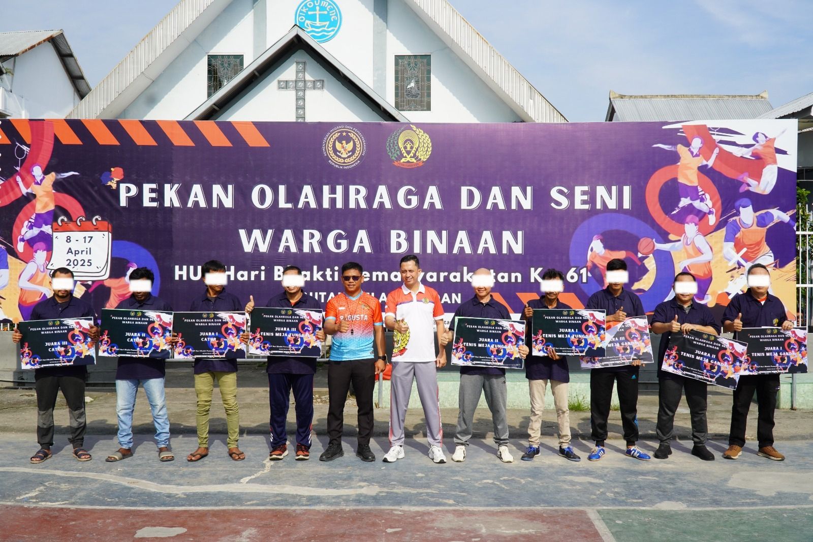 Penutupan Pekan Olahraga di Rutan Kelas Medan