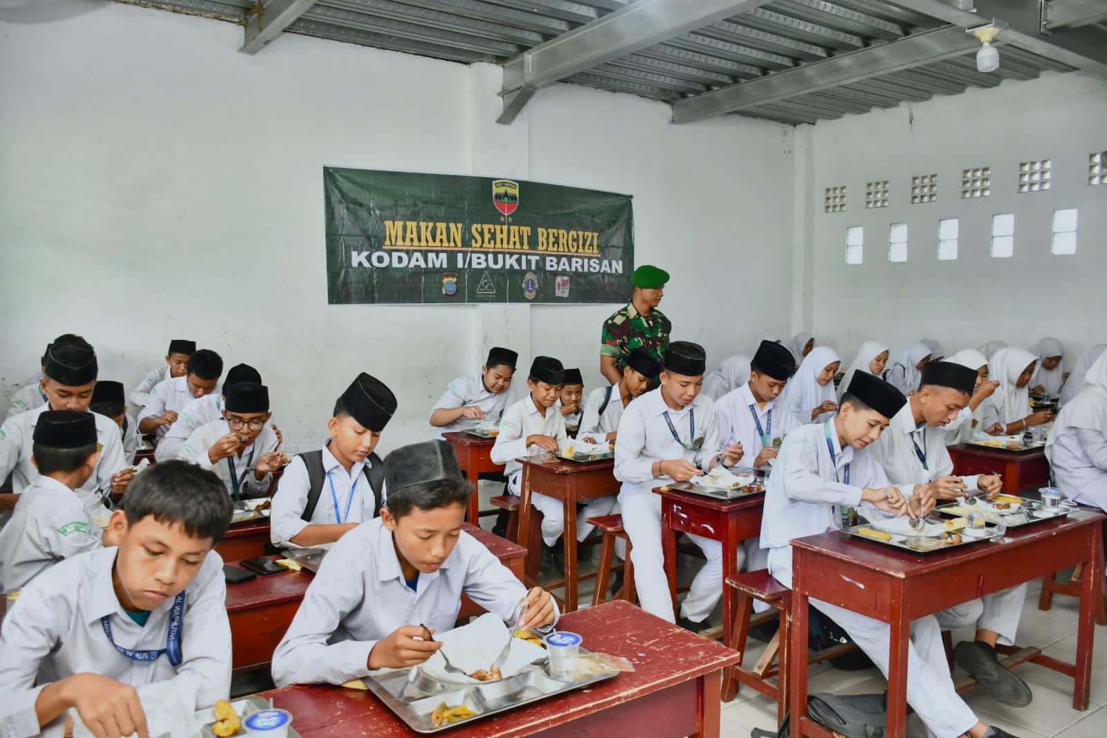 Makan Bergizi Digelar Kodam I/BB