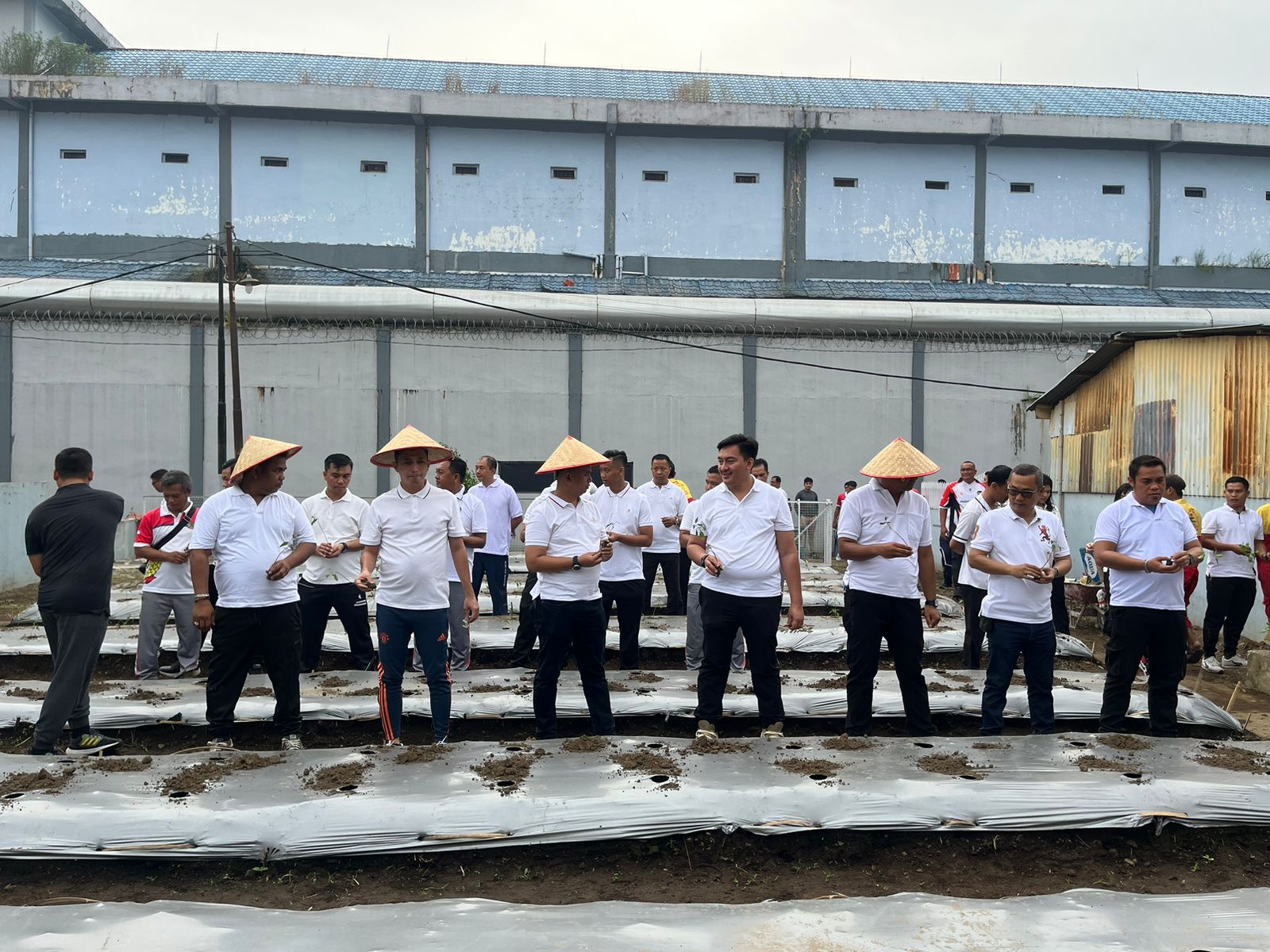 Rutan Kelas I Medan Lakukan Kegiatan Tanam Bibit Cabai Merah.