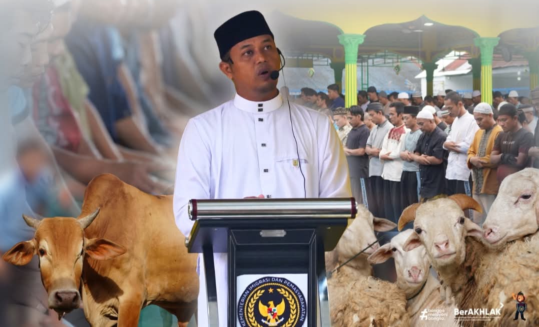 Pelaksanaan Sholat Idul Adha di Rutan Pangkalan Brandan
