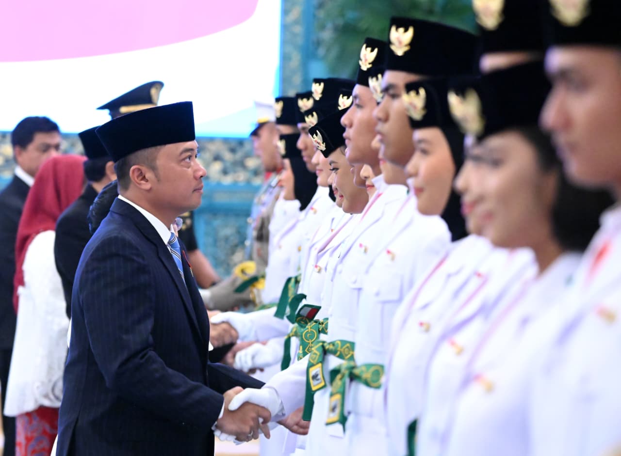 Pengukuhan Paskibraka Tingkat Pusat 2025