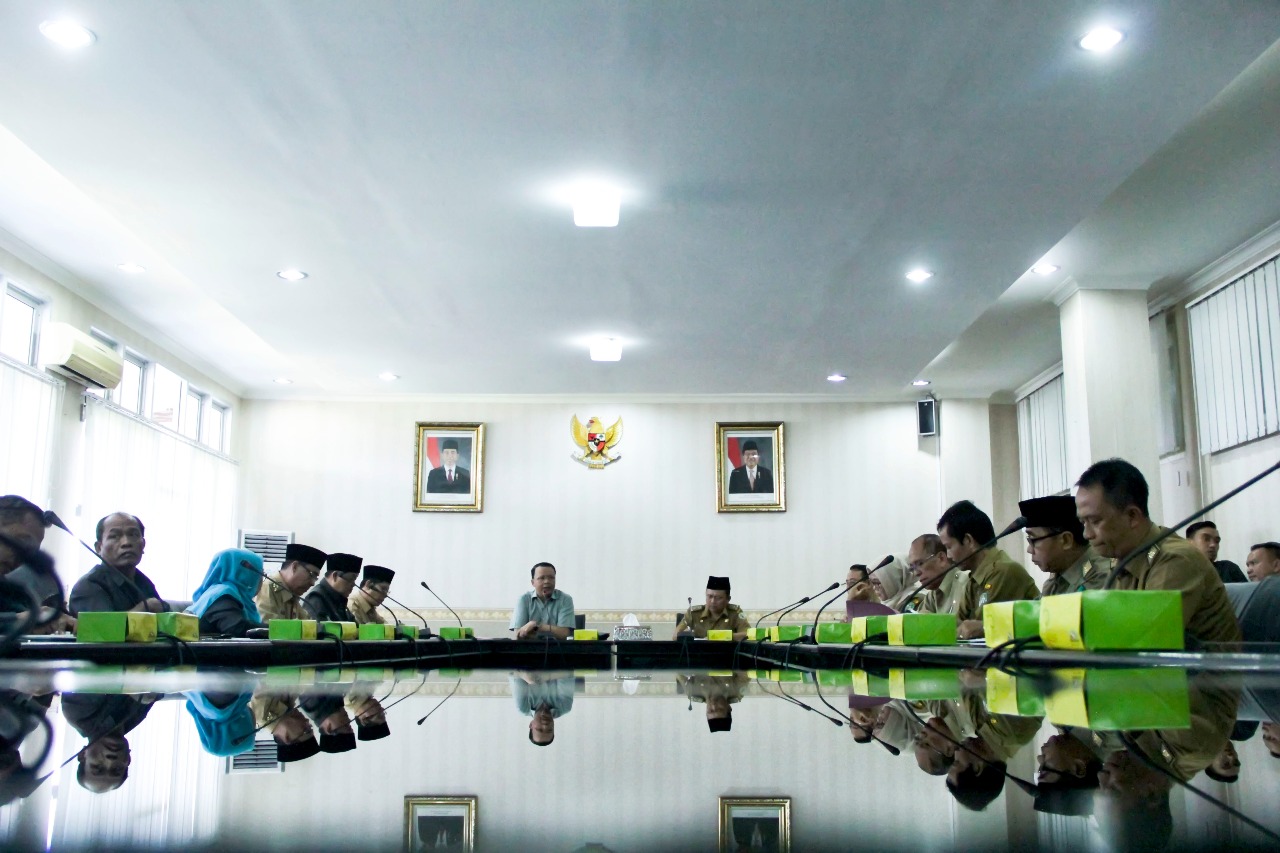 Rapat terbatas di Pemprov Bengkulu