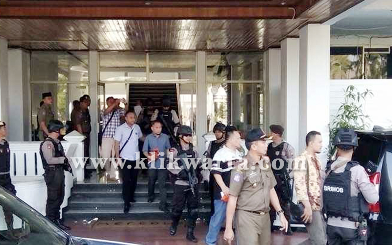 Rekonstruksi di Kantor Gubernur Bengkulu
