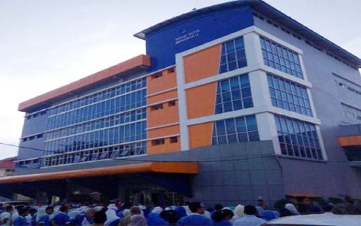Apel pagi di Halaman RSUD Kota Bengkulu, Selasa (21/03) 