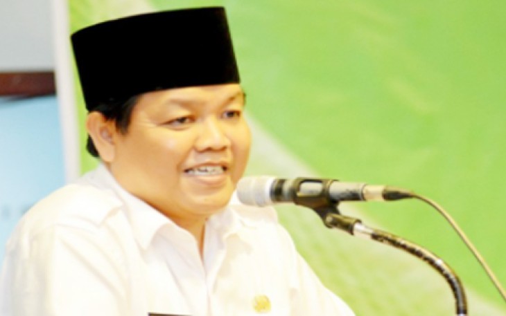  Asisten I Setda Provinsi Bengkulu Bidang Pemerintahan dan Kesejahteraan Masyarakat Iskandar ZO, saat menghadiri acara Koordinasi/Sinkronisasi Program BPM Provinsi Bengkulu tahun 2017, Rabu (5/4/2017).