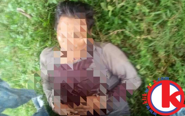 Korban ditemukan bersimbah darah di dekat mesin penggilingan padi miliknya, Sabtu (20/05/2017)