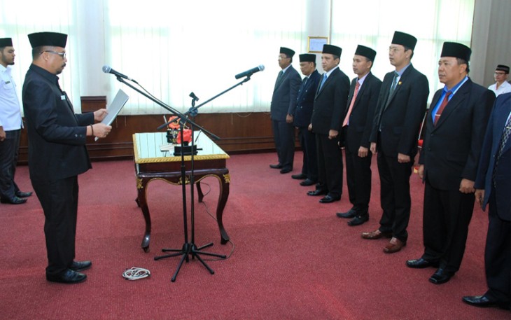 Pengukuhan Pengurus Lembaga Pengembangan Jasa Konstruksi (LPJK) Provinsi Bengkulu 