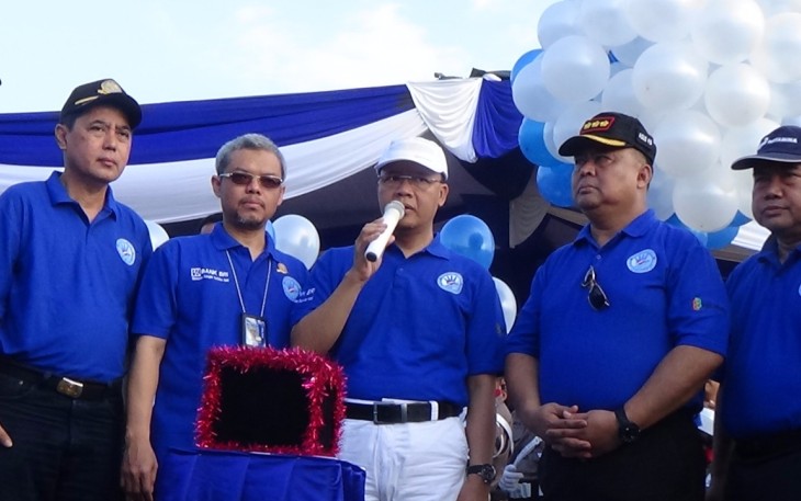 Plt Gubernur Bengkulu Rohidin Mersyah hadiri launching keselamatan berlalulintas.