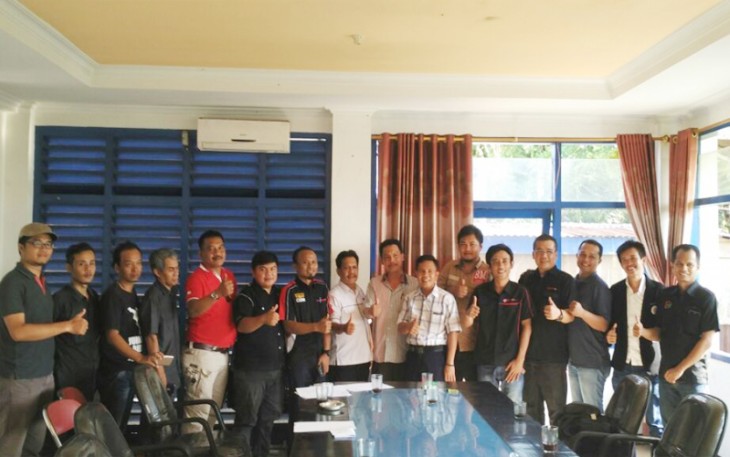 Perwakilan media online membentuk kepengurusan SMSI Provinsi Bengkulu, Senin (31/07/2017)