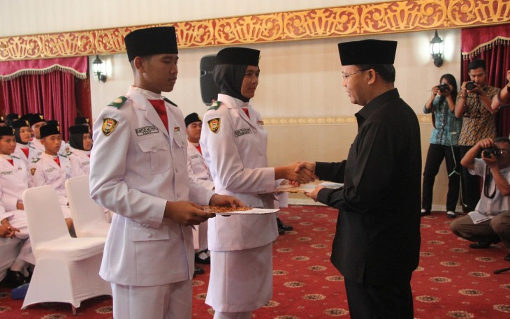 Pembubaran Paskibraka Provinsi Bengkulu 2017 Berlangsug Khikmat