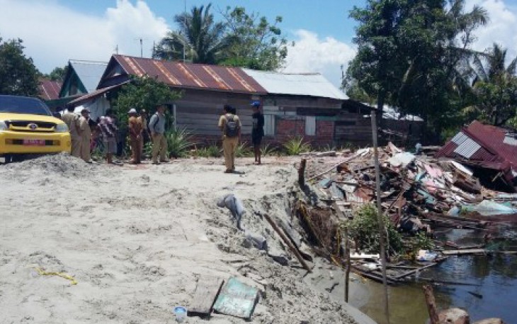 Kondisi rumah warga pasca terjadi banjir 