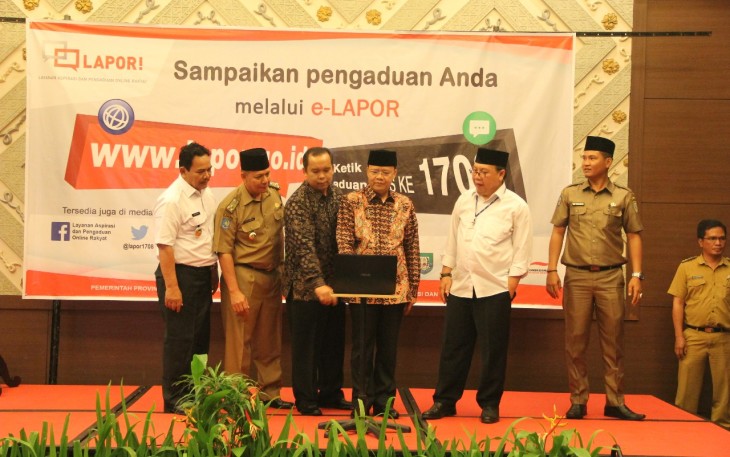 Launching E-Lapor SP4N.