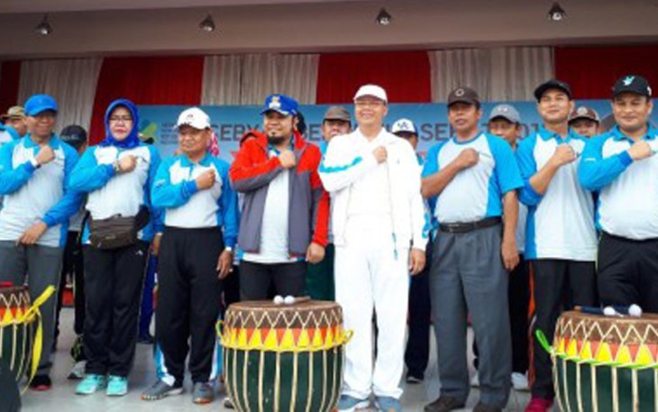 Puncak Hari Kesehatan Nasional ke 53 dilaksanakan serentak Minggu (12/11/2017)