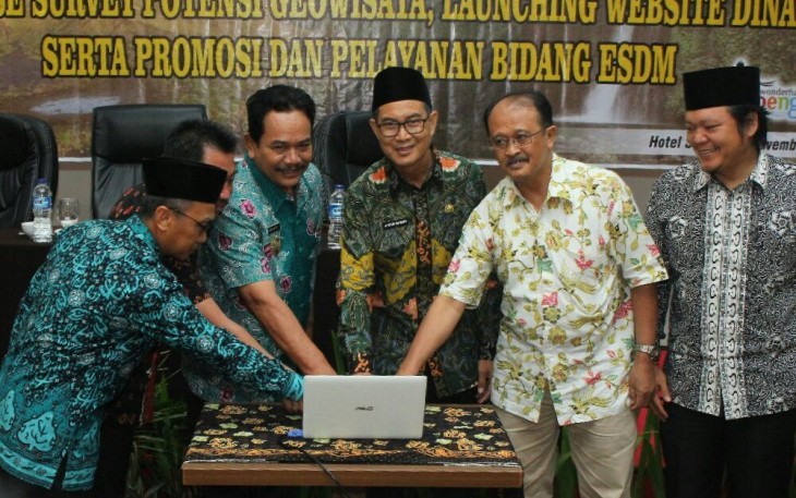 Dinas ESDM menggelar saat ekspose survey potensi geowisata, launching website dinas serta promosi dan pelayanan bidang ESDM
