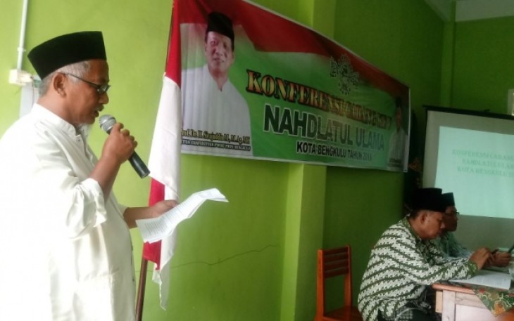Konferensi Cabang Nahdlotul Ulama Kota Bengkulu yang digelar di kampus STISNU Bengkulu, Minggu (28/1/2018).