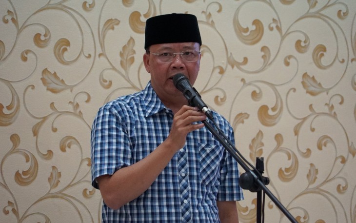 Plt. Gubernur Bengkulu Rohidin Mersyah melakukan pengarahan.