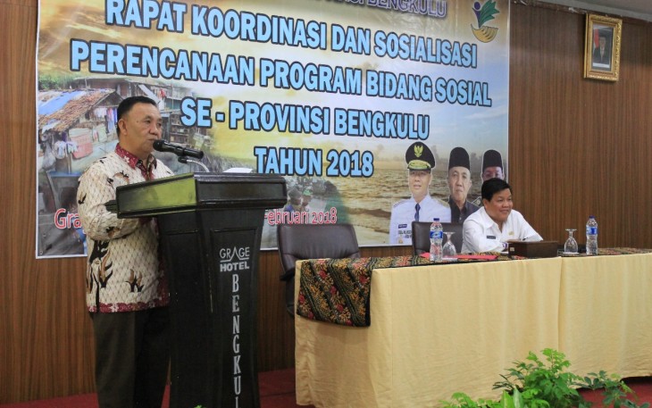 Sekda Provinsi Bengkulu saat Sambutan.
