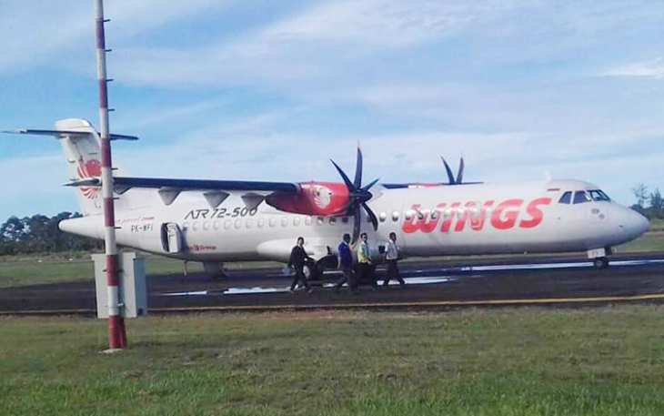 Wings Air ATR 72-500 Mendarat Mulus di Bandara Mukomuko