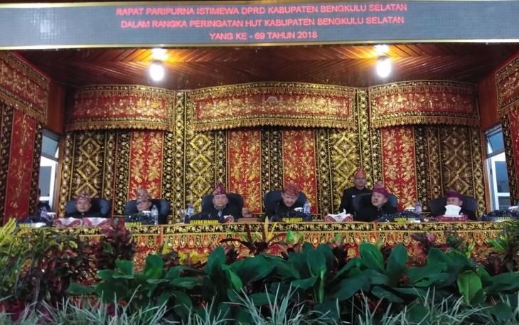 Paripurna Istimewa DPRD Bengkulu Selatan 