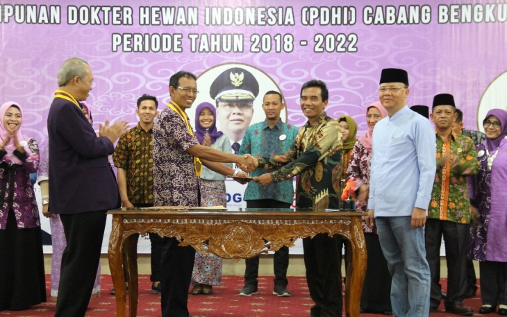 Pengukuhan Pengurus Persatuan Dokter Hewan Cabang Bengkulu Periode 2018 - 2022
