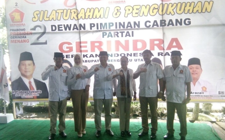 Pengukuhan DPC Partai Gerindra Bengkulu Utara