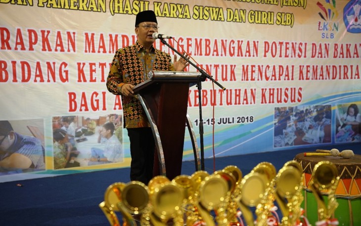 Plt Gubernur Bengkulu Rohidin Mersyah Hadir dan Membuka Acara Lomba Keterampilan Siswa Nasional 