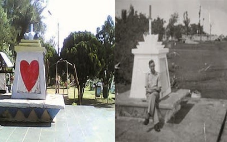 Tugu Monumen Tapak Paderi Peninggalan Belanda Foto Asli 1949 dan Foto Terkini 