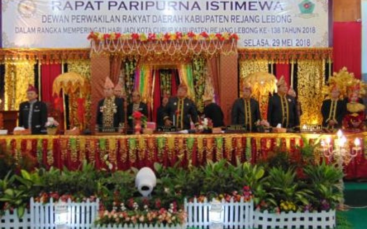 Rapat Paripurna Istimewa DPRD Rejang Lebong 