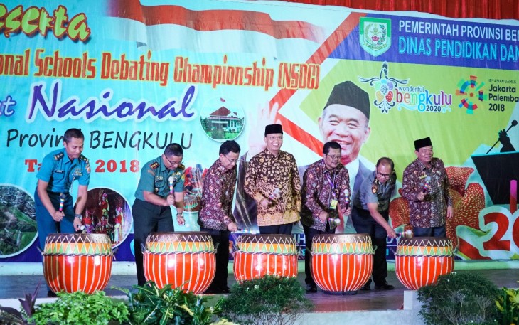 Pembukaan kegiatan lomba ini meriahkan atraksi kesenian Provinsi Bengkulu