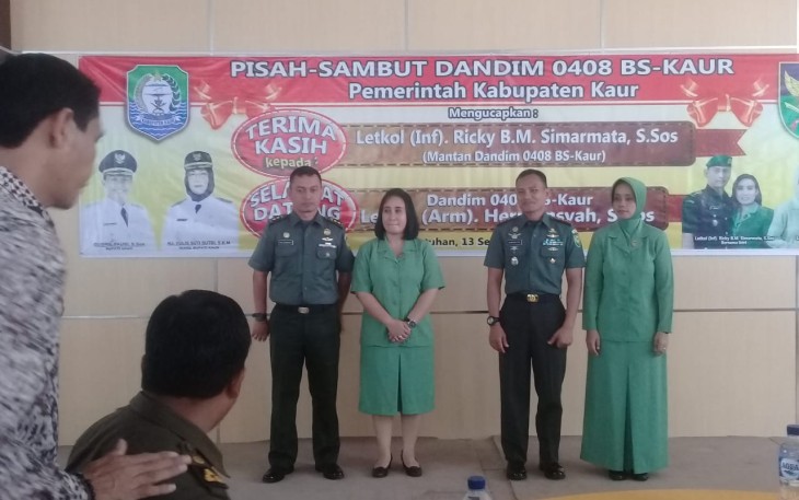 Pisah Sambut Dandim 0408 BS-Kaur