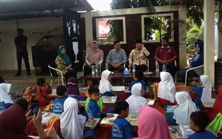 Lomba mewarnai untuk Taman Kanak-Kanak (TK) Se – kota Bengkulu, di salah satu Rumah Makan Seafood Bengkulu, Sabtu (08/09/2018).