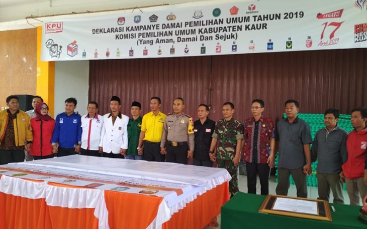 Deklarasi Pemilu Damai KPUD Kaur