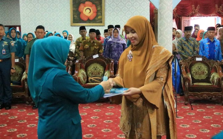 Khairunnisa Helmi dilantik sebagai Ketua Tim Penggerak (TP) Pemberdayaan Kesejahteraan Keluarga (PKK) Kota Bengkulu periode 2018-2023