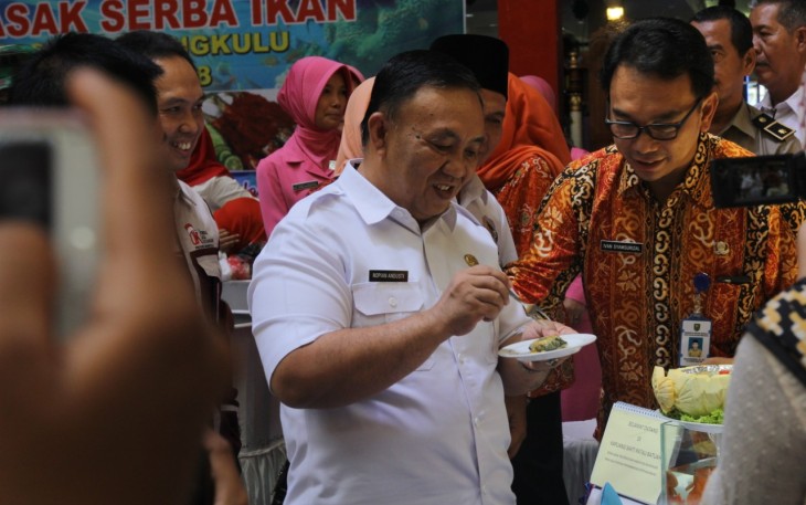 Sekretaris Daerah Provinsi Bengkulu Nopian Andusti membuka secara resmi Lomba Masak Serba Ikan Tingkat Provinsi Bengkulu ke – 11