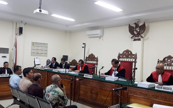 Sidang Kasus Dirwan Mahmud di Pengadilan Negeri Tipikor Bengkulu, Kamis (18/10). 