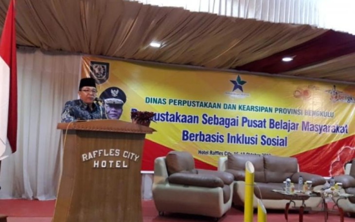 Kepala Dinas Perpustakaan dan Kearsipan Provinsi Bengkulu Atisar Sulaiman 