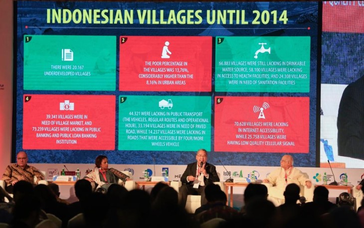 Mendes PDTT Eko Putro Sandjojo, saat menghadiri acara Fourt High-Level Meeting on Country-Led Knowledge Sharing HLM 4 “Local Innovation as a Driver for Global Development” dengan tema Institutionalizing Knowledge Sharing: Pathways to Foster Local Innovation, di Nusa Dua Bali, Senin (15/10).