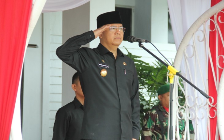 Plt Gubernur Bengkulu Rohidin Mersyah hadir dan pimpin Upacara Peringatan Hari Pahlawan Ke-73 10 November 2018 di Provinsi Bengkulu.