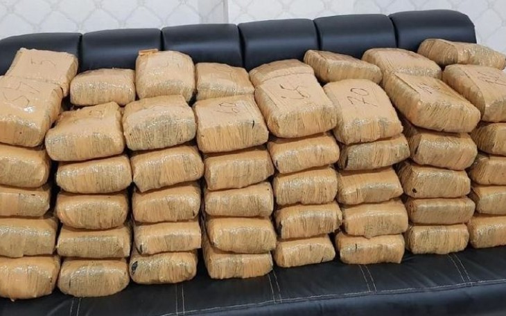 Barang bukti ganja yang berhasil diamankan 