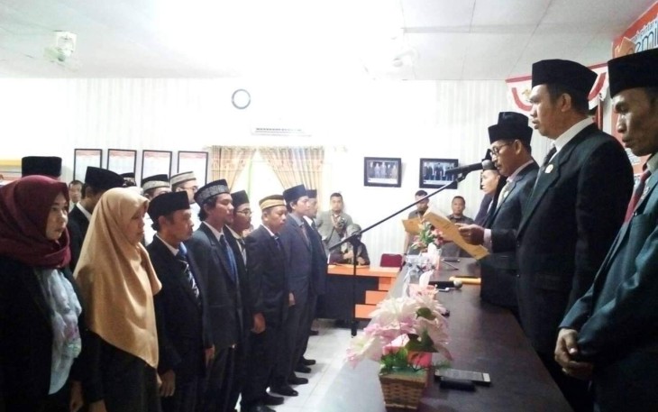 Pelantikan Anggota PPK Pasca Keputusan MK dan PAW Anggota PPS Pemilu 2019