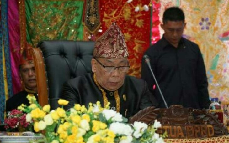 Ketua DPRD Kepahiang, H. Badarudin pimpin sidang paripurna istimewa HUT Kepahiang ke-15