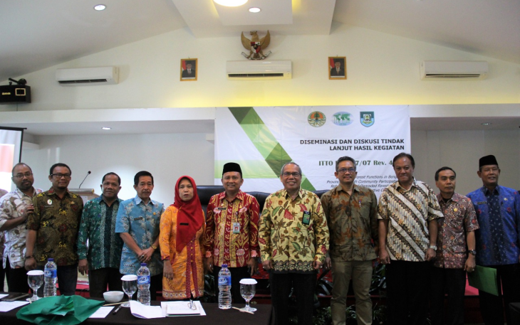 Evaluasi Project ITTO Antara KLHK RI dengan DLHK Provinsi Bengkulu.