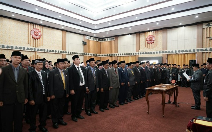 Pelantikan Eselon III dan IV Pemprov Bengkulu